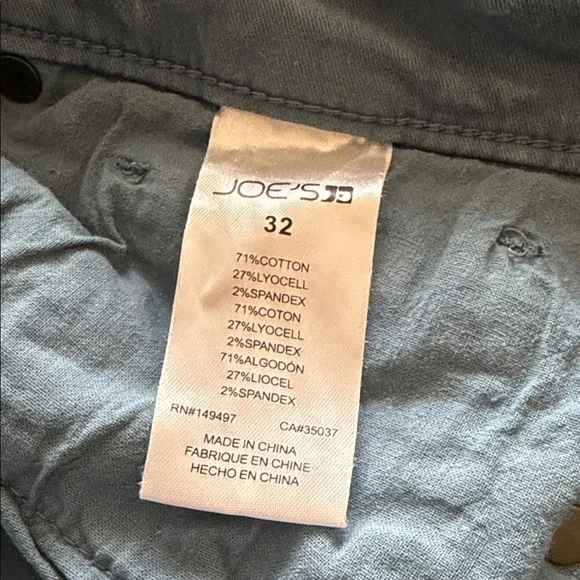 Joe's Jeans Stretch Cotton Twill Straight Fit in Slate Blue